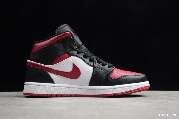  Jordan Mid 1 Bred 554724-066 Toe Air 554724-066 0901